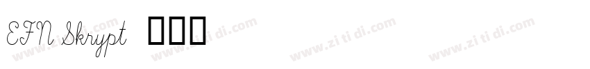 EFN Skrypt字体转换